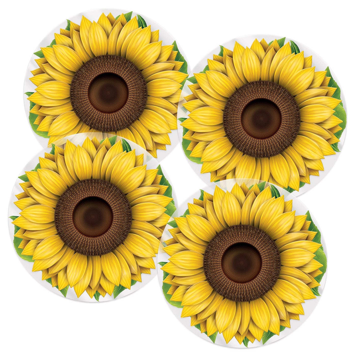 Beistle Plastic Sunflower Placemats - Spring/Summer | Party Supply