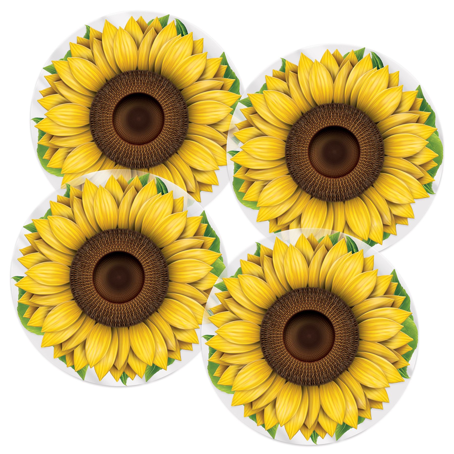 Beistle Plastic Sunflower Placemats - Spring/Summer | Party Supply