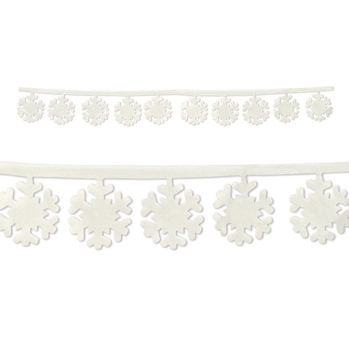 Beistle Fabric Snowflake Garlands - Christmas/Winter | Party Supply