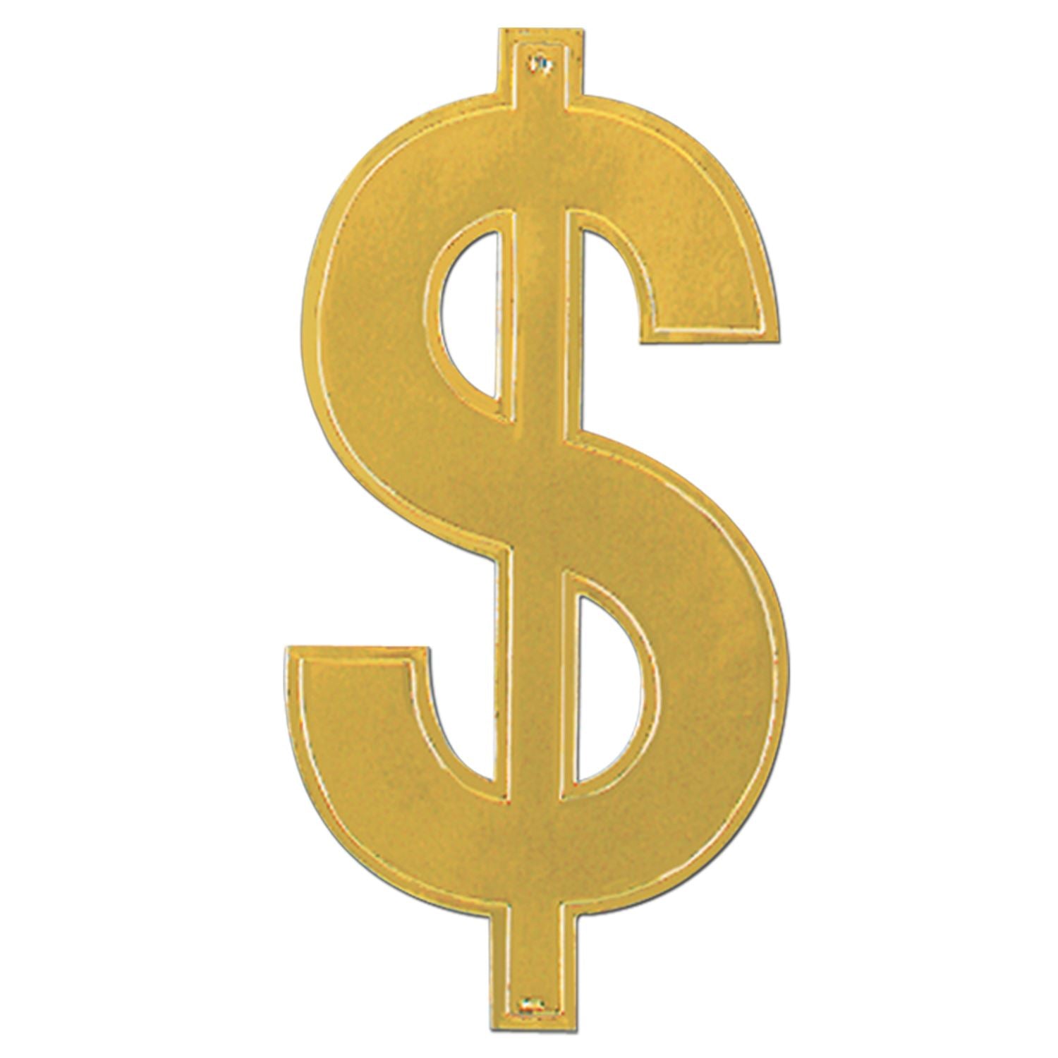Beistle Gold Foil $ Silhouette - Casino | Party Supply | Decoration