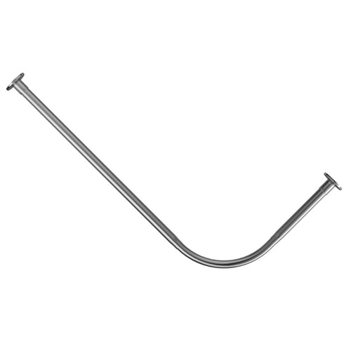 Curved Shower Curtain Rod Stainless Steel Rod L Shaped Stretchable Rod Bathroom