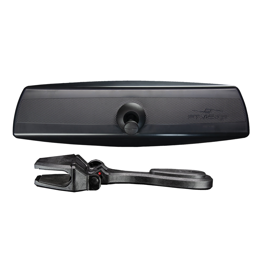 PTM Watersports Mirror/Bracket Kit w/VR-140 PRO Mirror CFR-200 (Black) [P12848-250]