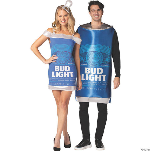 Unisex | Adults Bud Light Beer Couple Costumes
