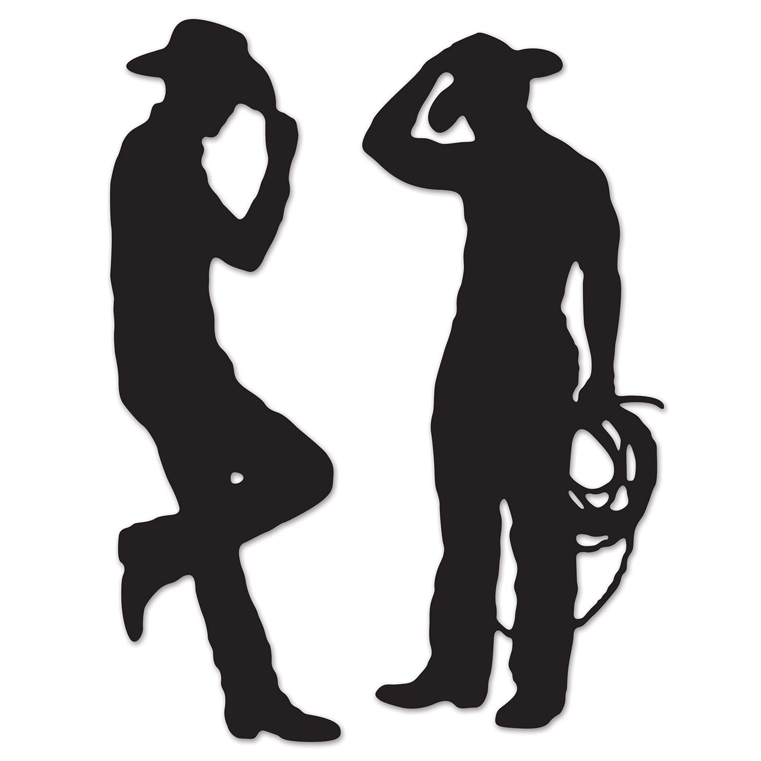 Beistle Cowboy Silhouette Cutouts - Western | Party Supply | Decoration