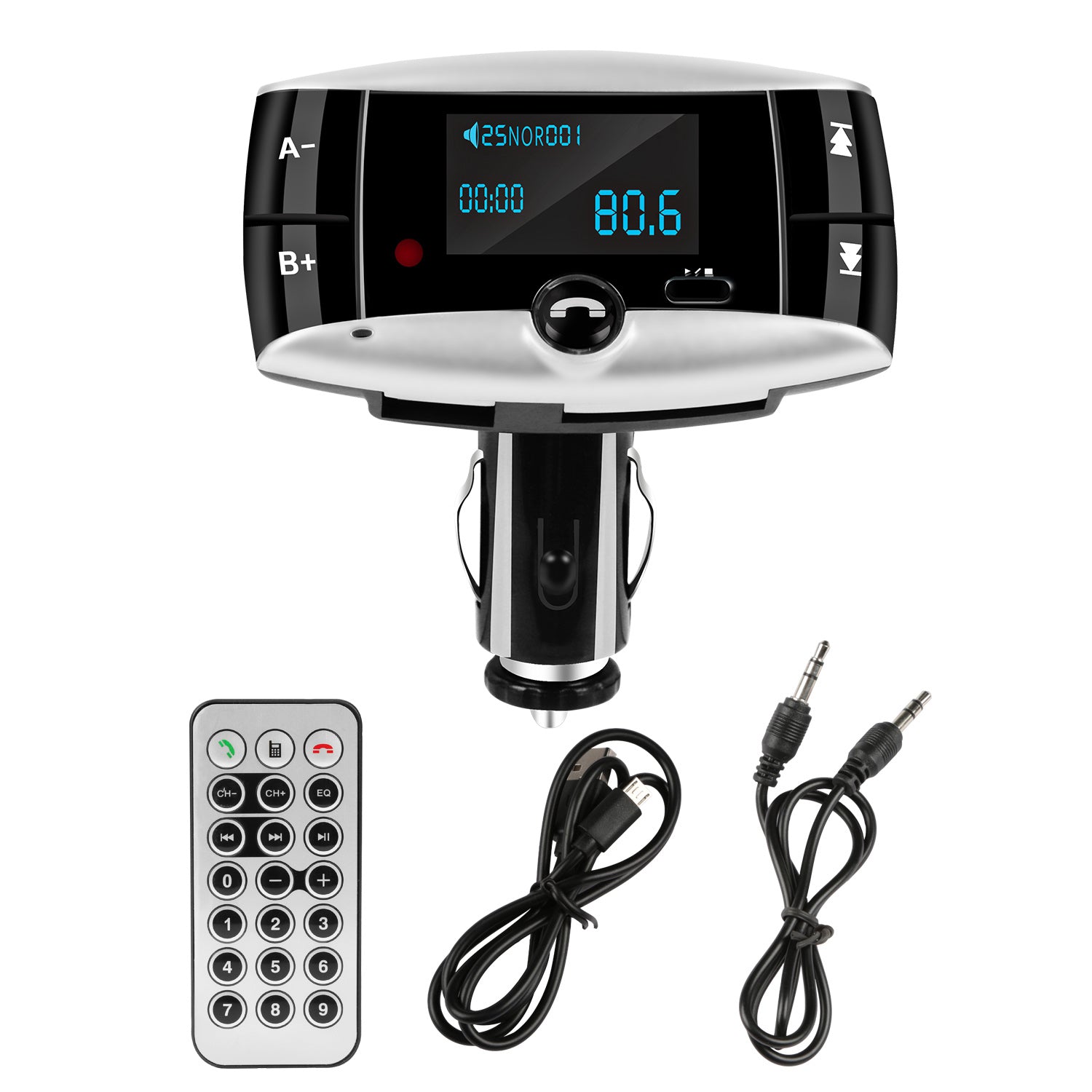 Car Wireless FM Transmitter USB Charger Hands-free Call MP3 Player SD Card