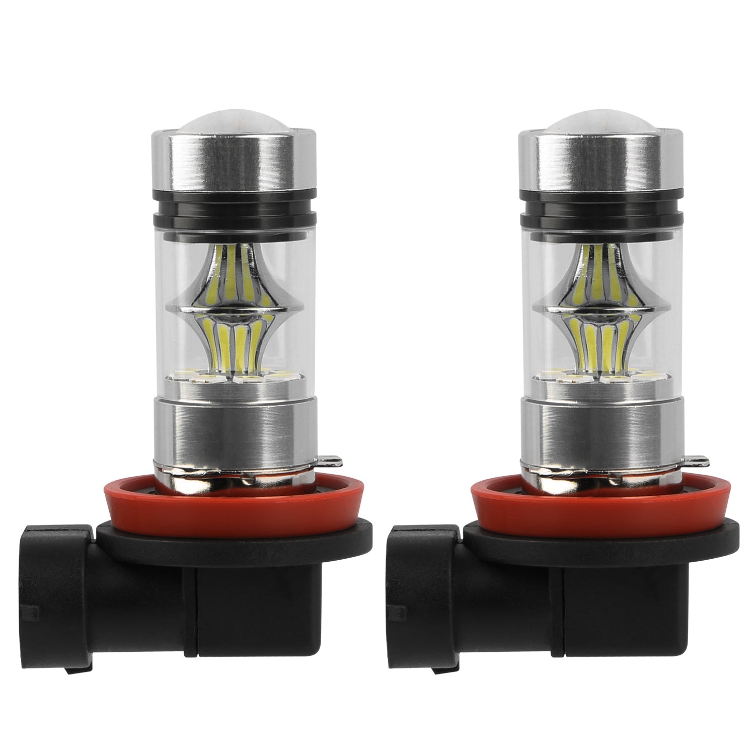 2PCS 1000lm 100W H8/H9/H11 LED Fog DRL Light Bulb IP65 Water-Resistant 360°