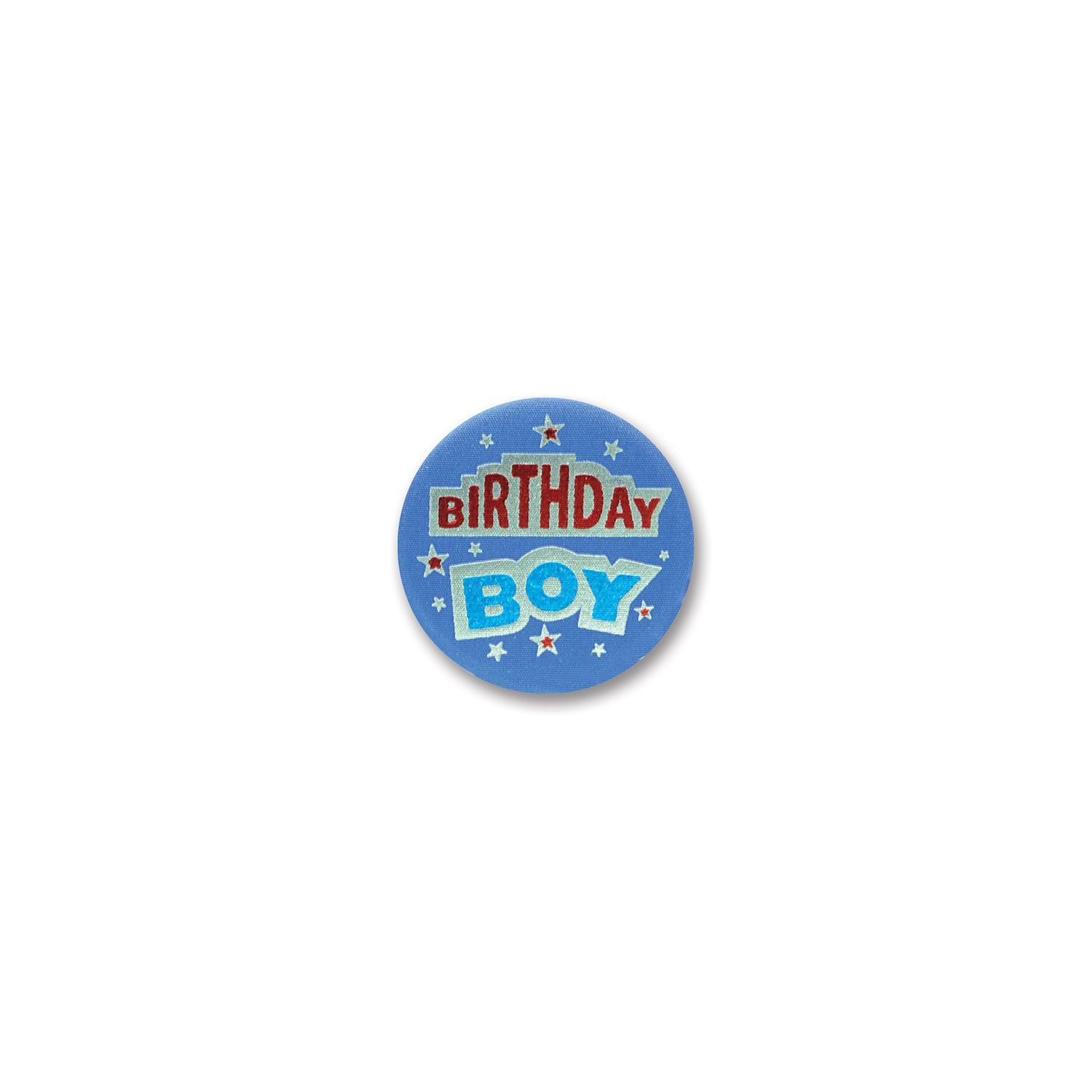 Beistle Birthday Boy Satin Button | Party Supply | Decoration