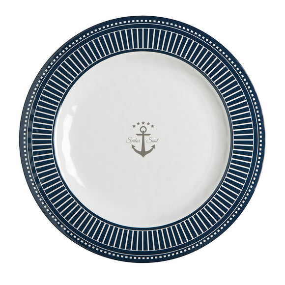 Marine Business Melamine Flat, Round Dinner Plate - SAILOR SOUL - 10