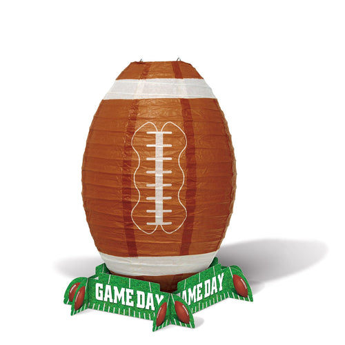 Beistle Game Day Football Lantern Centerpiece | Party Supply | Decoration