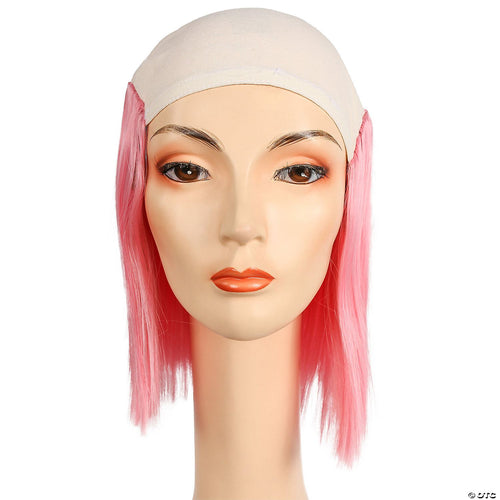Bald Straight Clown Wig | Light Pink