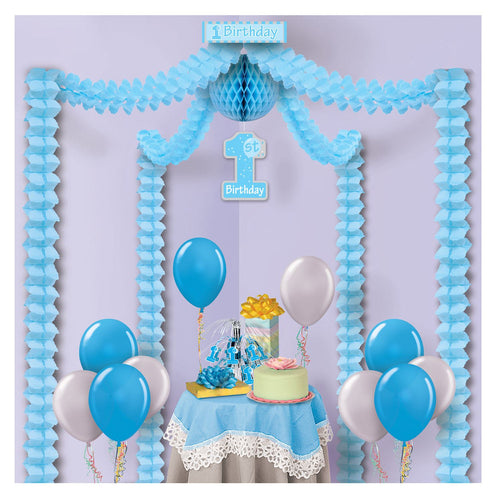 Beistle 1st Birthday Party Canopy - Blue | Party Supply | Decoration