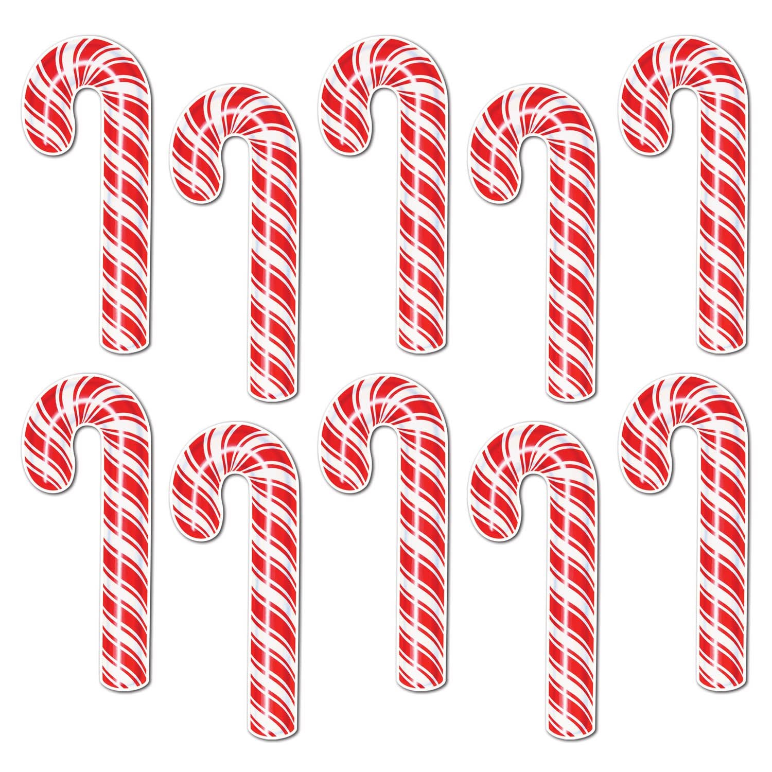 Beistle Candy Cane Cutouts - Christmas/Winter | Party Supply | Decoration