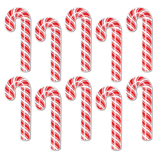 Beistle Candy Cane Cutouts - Christmas/Winter | Party Supply | Decoration