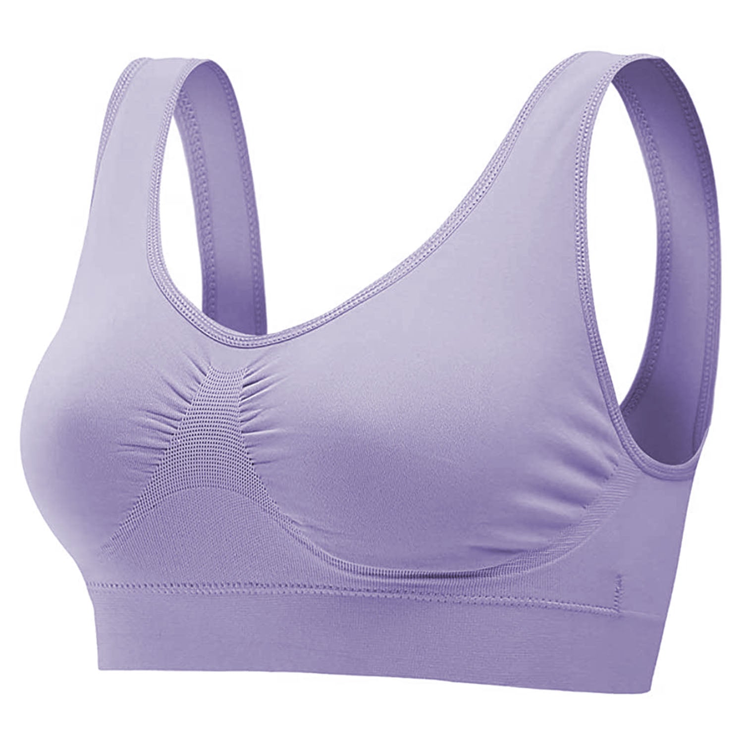 3 Pack Sport Bras For Women Seamless Wire-free Bra Light Support Tank Tops For