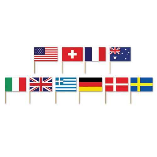 Beistle International Flag Picks | Party Supply | Decoration