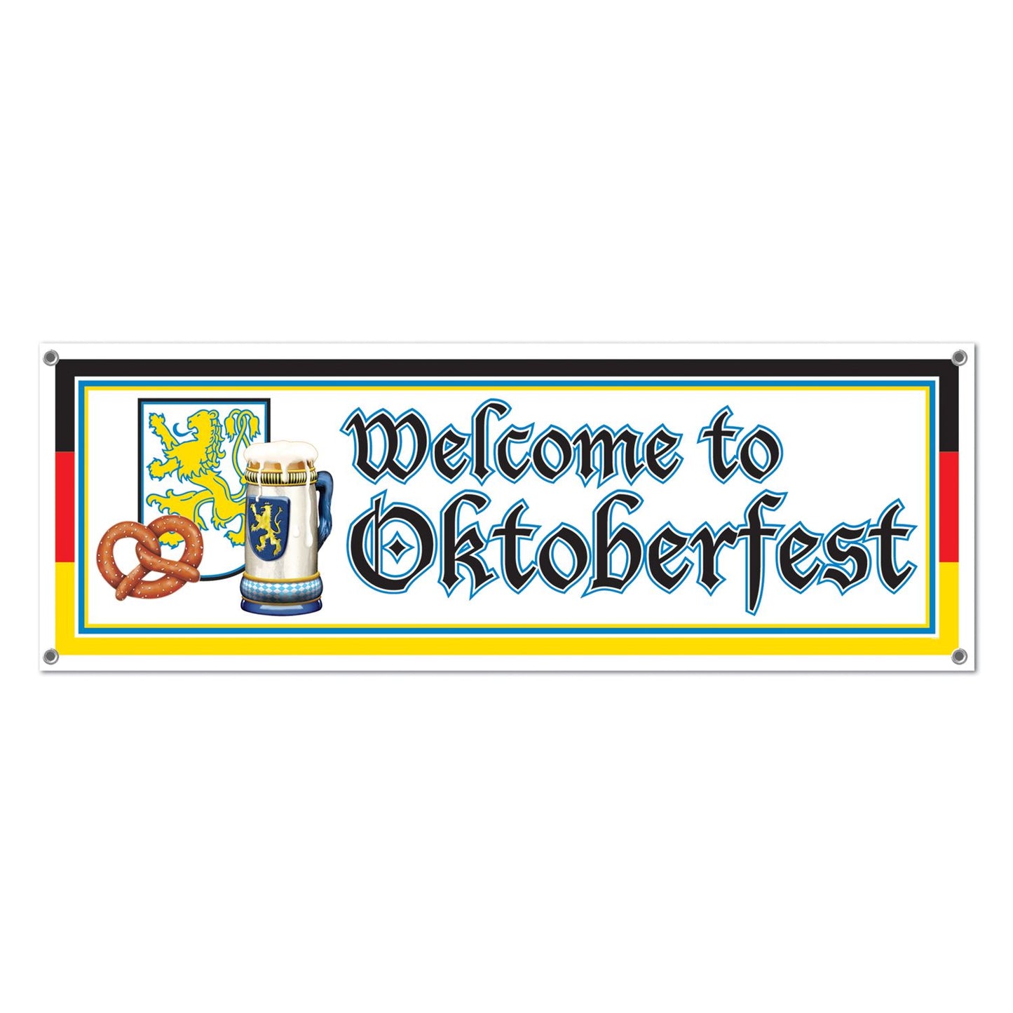 Beistle Welcome To Oktoberfest Sign Banner | Party Supply | Decoration