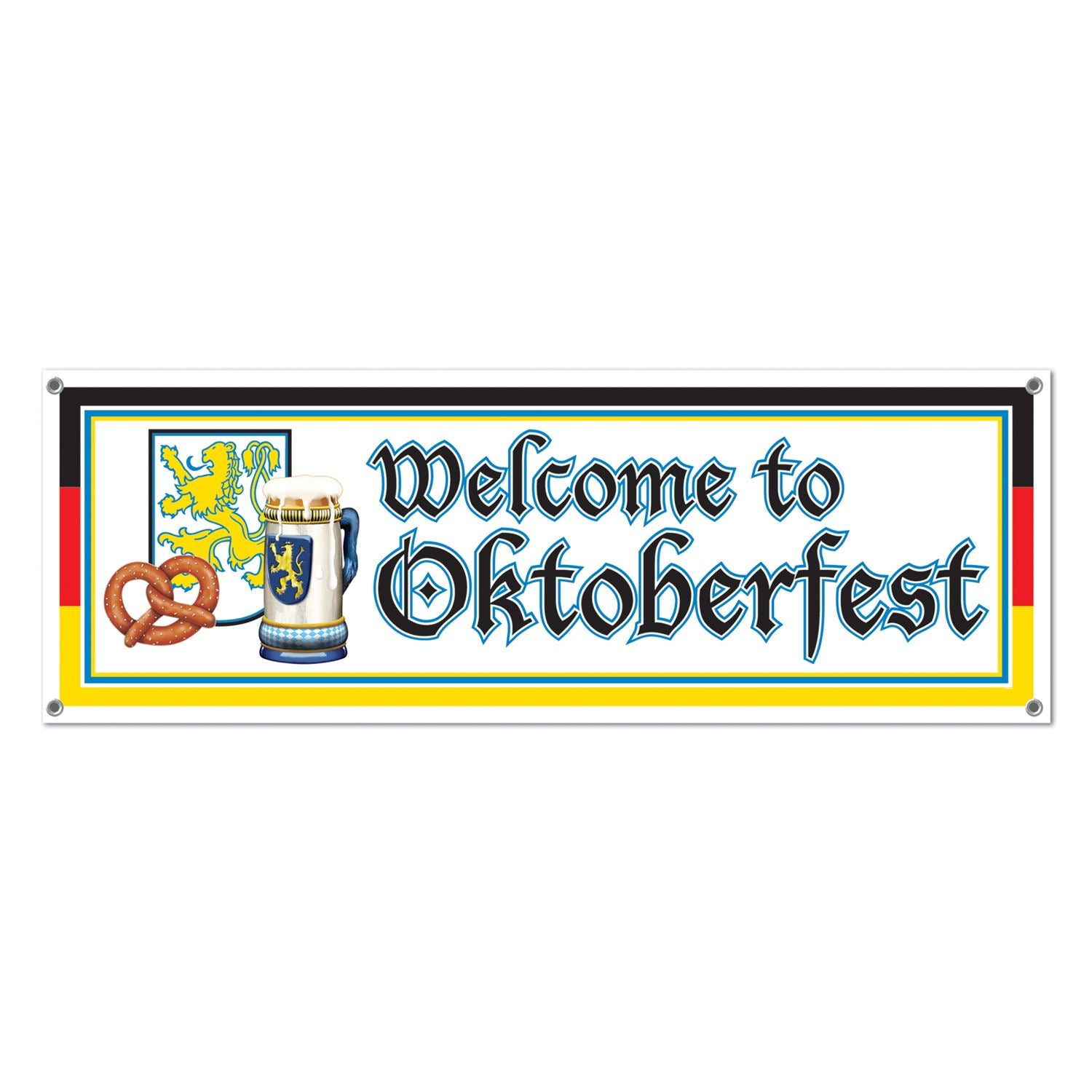 Beistle Welcome To Oktoberfest Sign Banner | Party Supply | Decoration