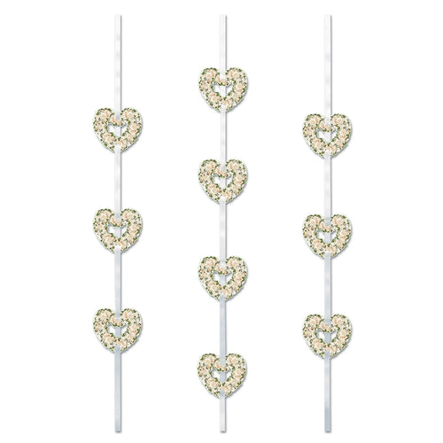 Beistle Heart Ribbon Stringers - Wedding | Party Supply | Decoration | Favor