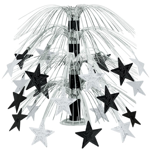Beistle Black and Silver Cascade Centerpiece - New Years | Party Supply