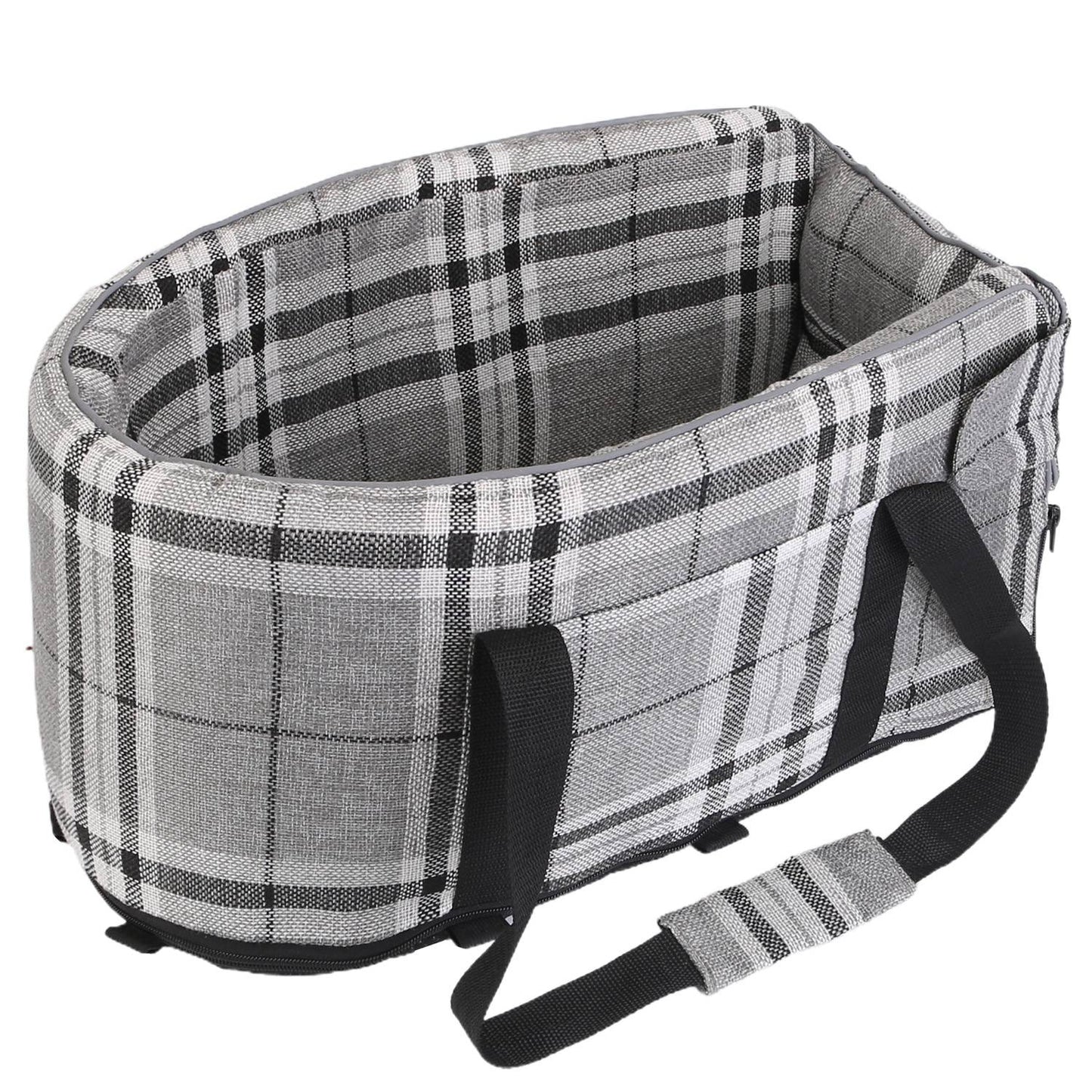 Console Pet Car Seat with Storage Pocket Booster Car Seat Portable Pet Travel