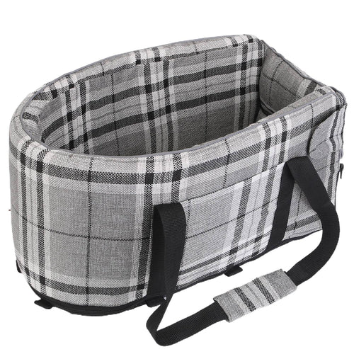 Console Pet Car Seat with Storage Pocket Booster Car Seat Portable Pet Travel