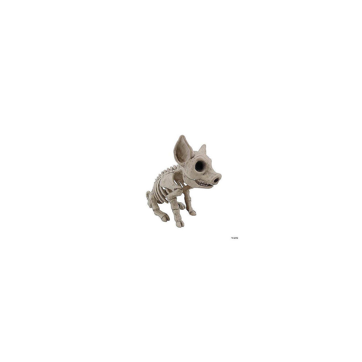 9 3 4 Sitting Pig Plastic Skeleton Halloween Tabletop Decoration