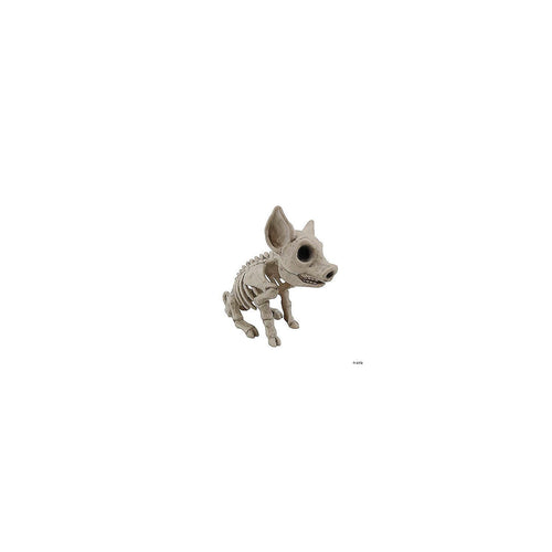 9 3 4 Sitting Pig Plastic Skeleton Halloween Tabletop Decoration