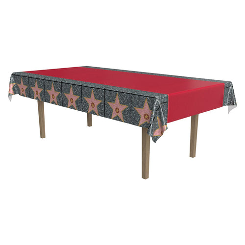 Beistle Red Carpet Star Tablecover - Awards Night | Party Supply | Decoration