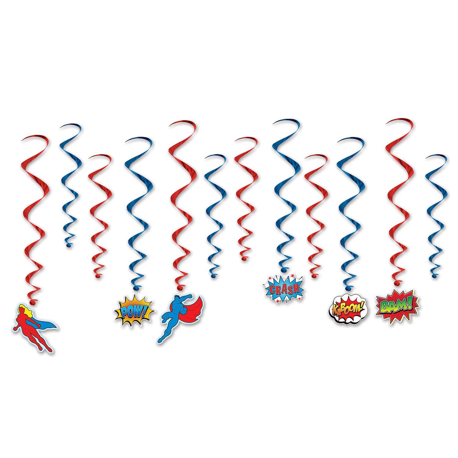 Beistle Hero Whirls - Heroes | Party Supply | Decoration