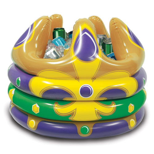 Beistle Inflatable Crown Cooler - Mardi Gras | Party Supply | Decoration