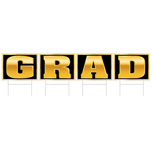 Beistle Plastic Grad Yard Sign - Graduation | Party Supply | Decoration