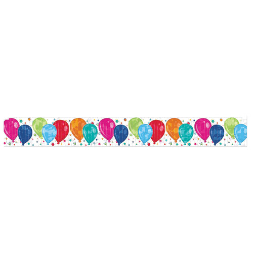 Beistle Metallic Balloons Fringe Banner - Birthday | Party Supply | Decoration