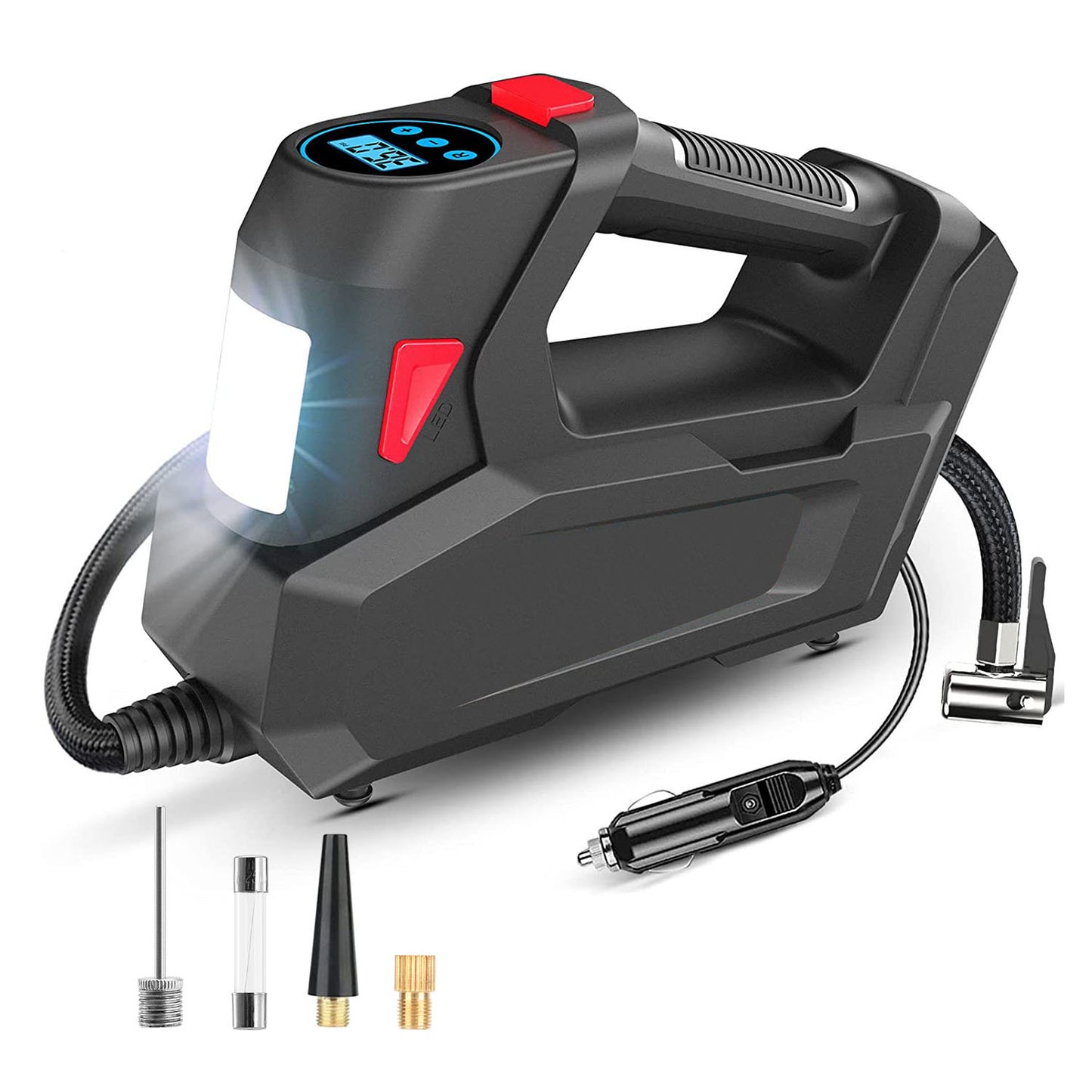 Portable Tire Inflator 120 PSI Maximum 90W Powered Tire Pump with Digital