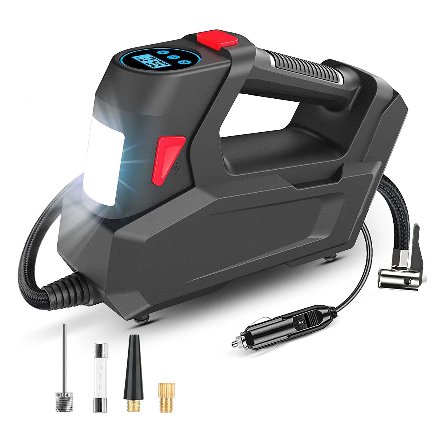 Portable Tire Inflator 120 PSI Maximum 90W Powered Tire Pump with Digital