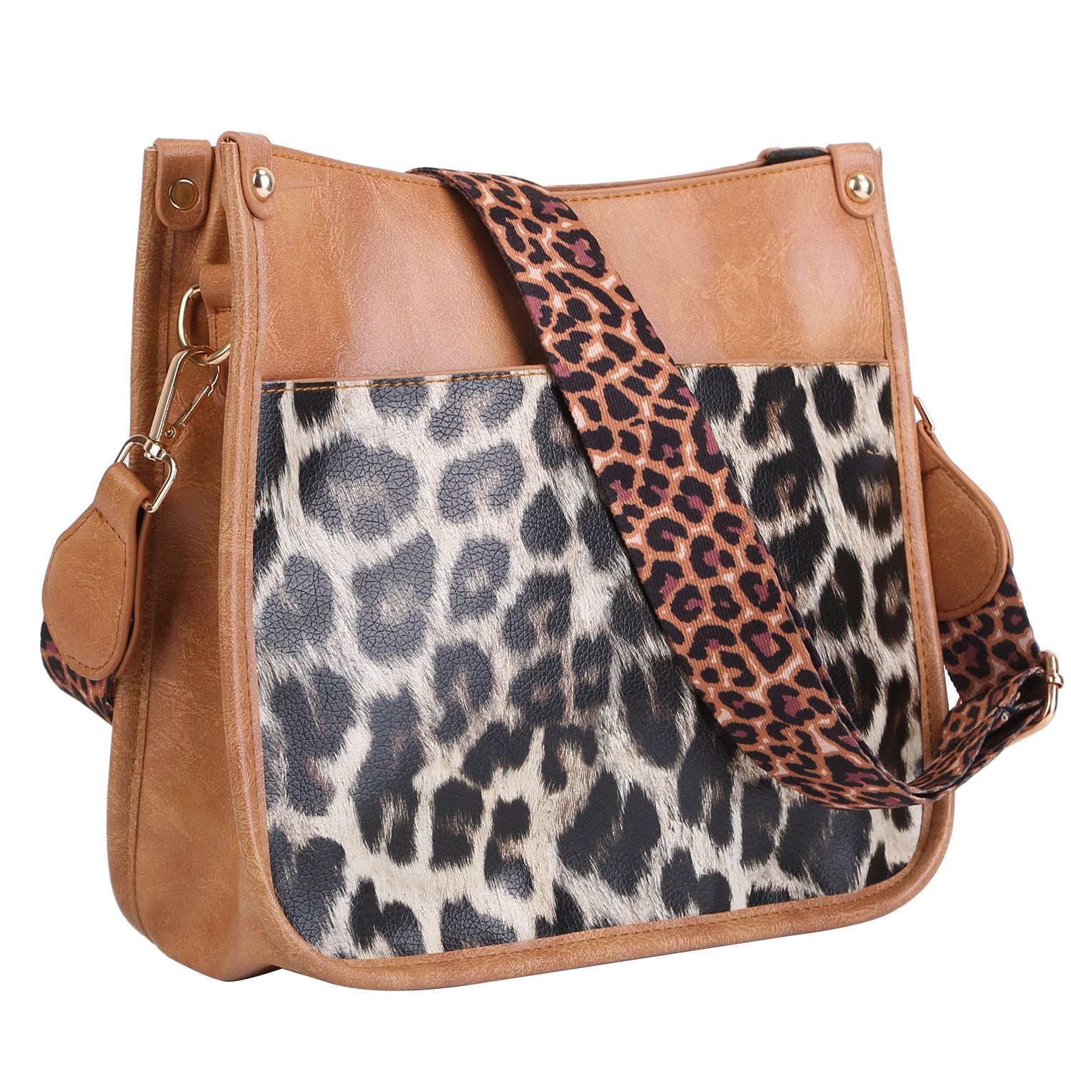 Women Fashion Leather Crossbody Bag Shoulder Bag Casual Handbag with Flexible