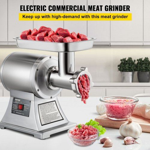 Commercial Meat Grinder 550LB/h 1100W Electric Meat Grinder 220 RPM