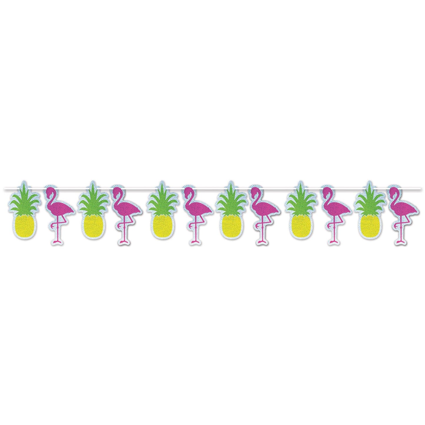 Beistle Flamingo & Pineapple Streamer - Luau | Party Supply | Decoration