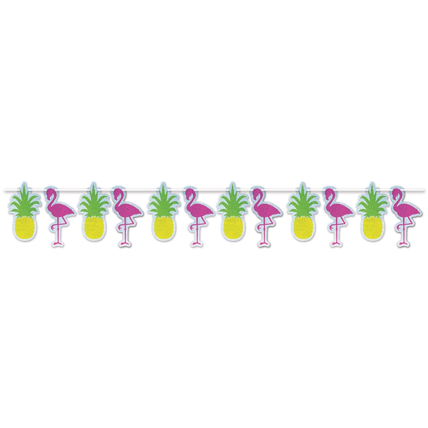 Beistle Flamingo & Pineapple Streamer - Luau | Party Supply | Decoration