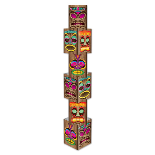 Beistle 5' 6" Tall Tiki Column - Party Supply Decoration for Luau