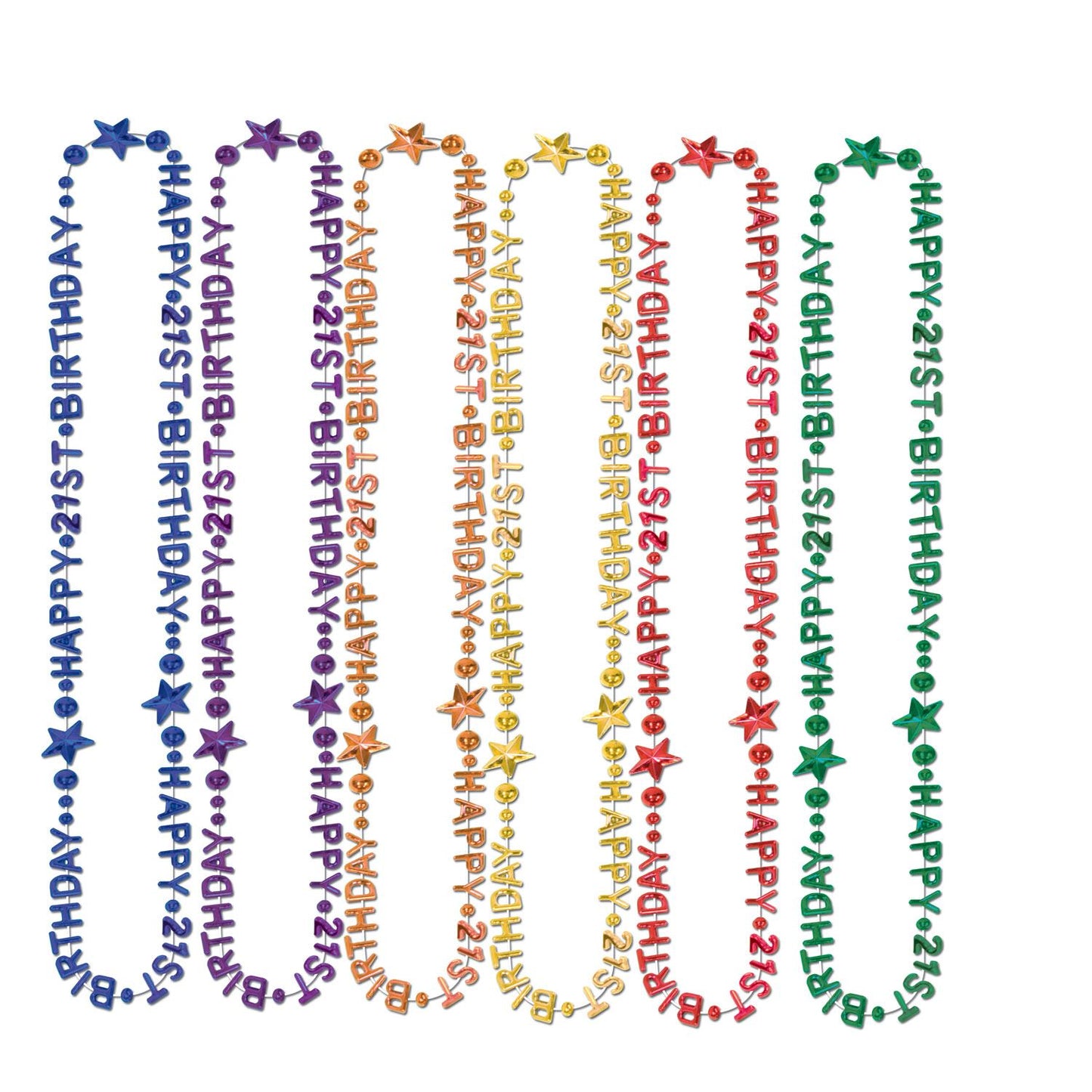 Beistle 21st Birthday Beads | Party Supply | Decoration