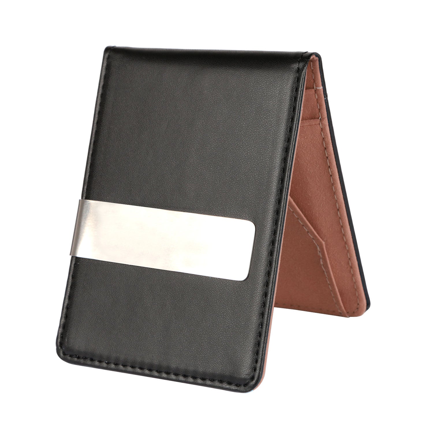 Unisex PU Leather Wallet RFID Blocking Slim Bifold Credit Card Holder with