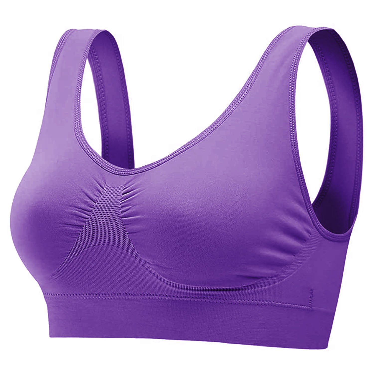 3 Pack Sport Bras For Women Seamless Wire-free Bra Light Support Tank Tops For