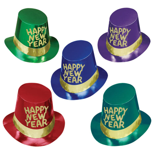 Beistle Gold Coast New Year Hi-Hats - New Years | Party Supply | Decoration