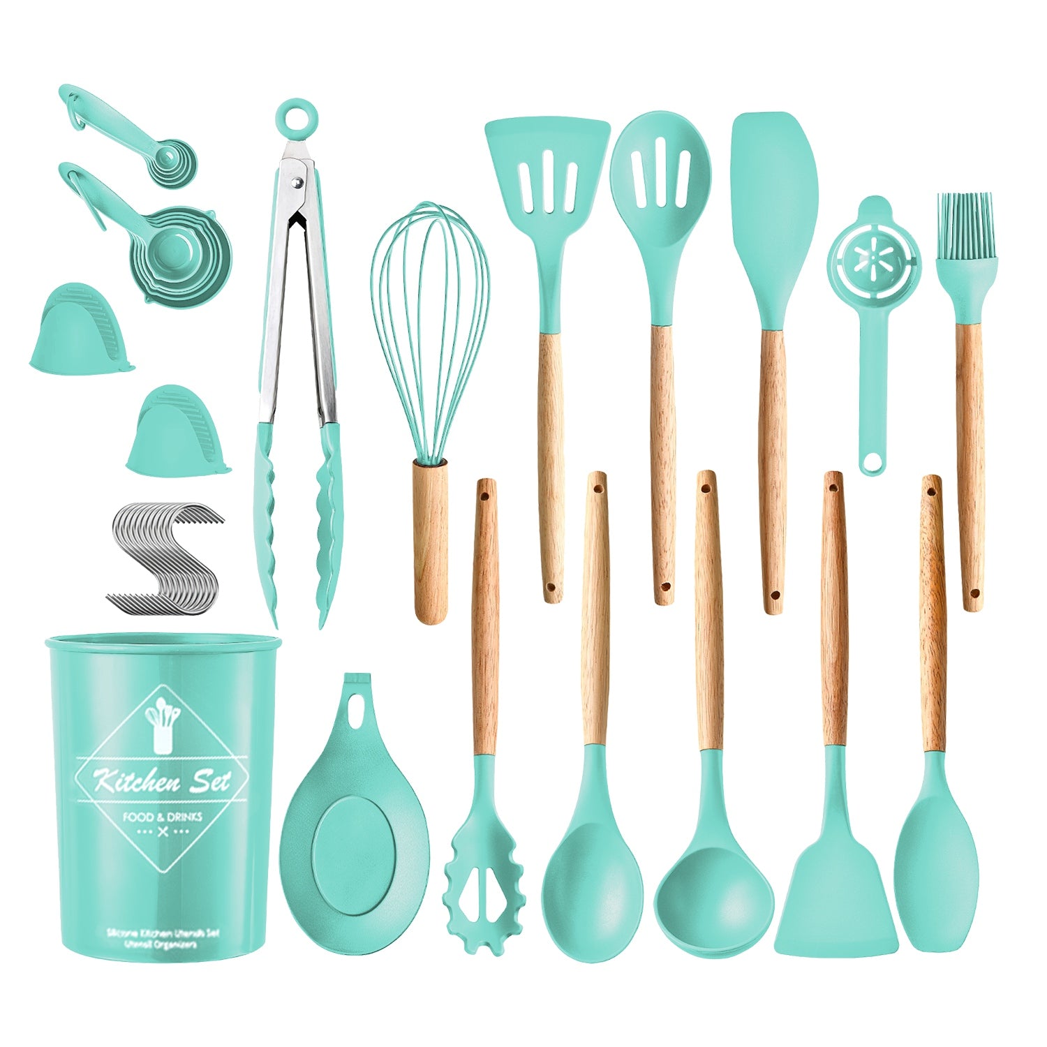 35Pcs Kitchen Cooking Utensils Set Spatula Set Baking Utensil Set Kitchen 9493