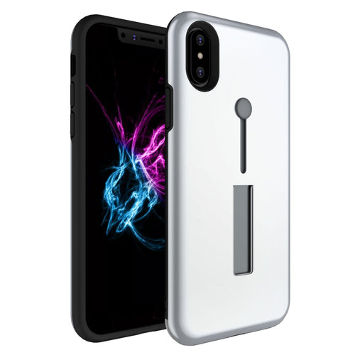 Finger Strap Phone Case for iPhone X Drop-protection Finger Ring Rugged Pho 1297