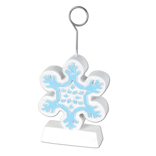 Beistle Snowflake Photo/Balloon Holder - Christmas/Winter | Party Supply