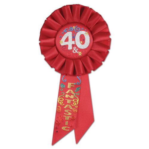 Beistle 40 and Fantastic Rosette Ribbon - Party Supply Decoration for Birthday