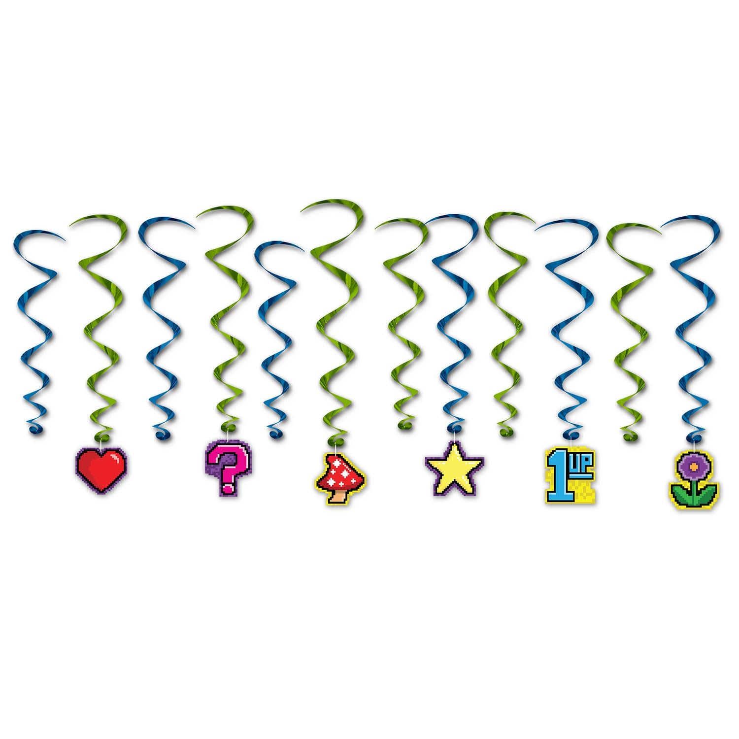 Beistle 8-Bit Whirls | Party Supply | Decoration