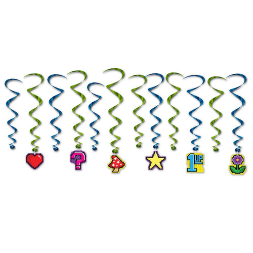 Beistle 8-Bit Whirls | Party Supply | Decoration