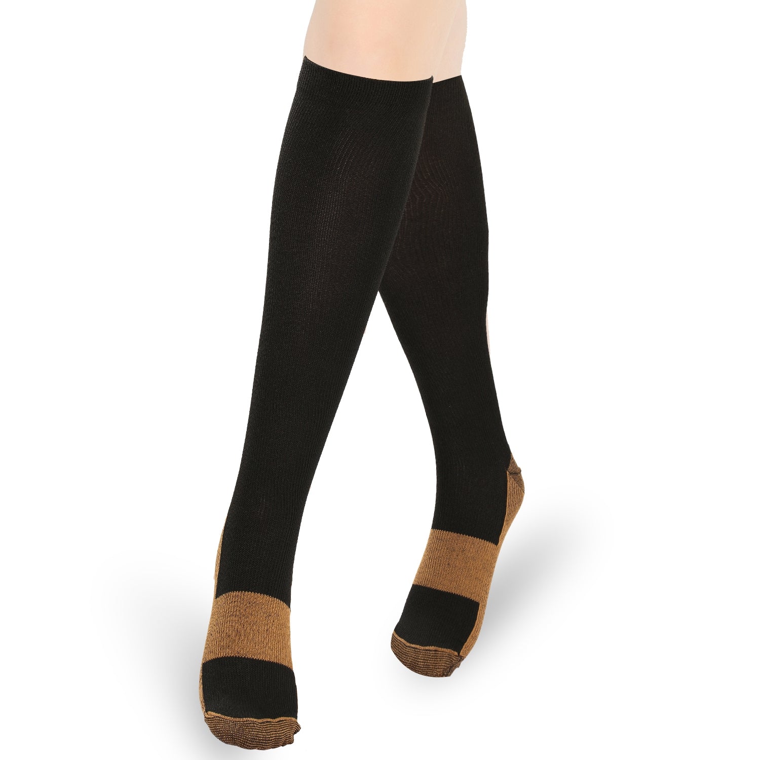Unisex Copper Compression Socks Women Man Durable Hose Graduated Support Socks